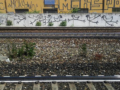 Cuoghi-Corsello, PEA BRAIN, Stazione di Bologna,1990 © Cuoghi-Corsello