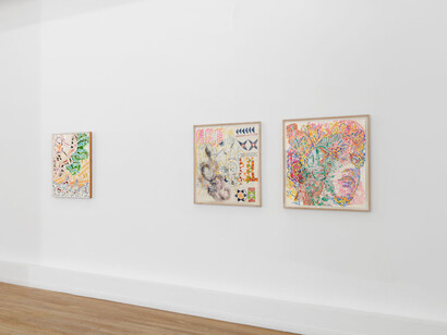 Nancy Graves, Everyone scurries, exhibition view. Courtesy of Ceysson & Bénétière Gallery