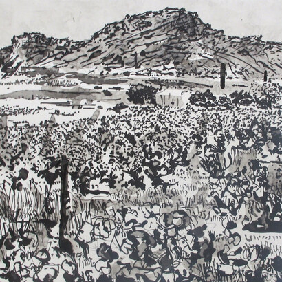 William Kentridge, West Coast Series (Set of 5 Prints), Skurfburg, 2010. Courtesy of David Krut Projects