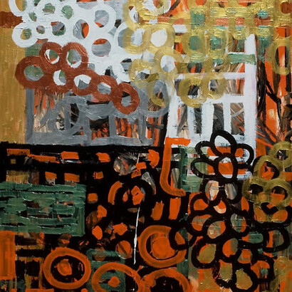 «Transposiciones», 2008, 140x 160 cm,  acrílico sobre tela