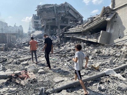 Devastación en la Franja de Gaza