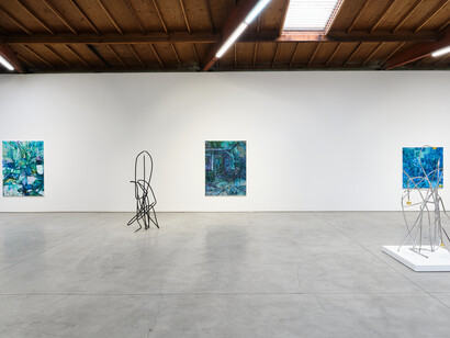 Josh Callaghan and Elizabeth Schwaiger, Drawing room, exhibition view. Courtesy of the artist and Night Gallery, Los Angeles. Photography by Chris Hanke