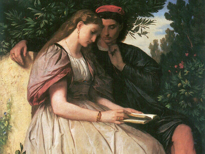 Anselm Feuerbach, Paolo e Francesca, particolare