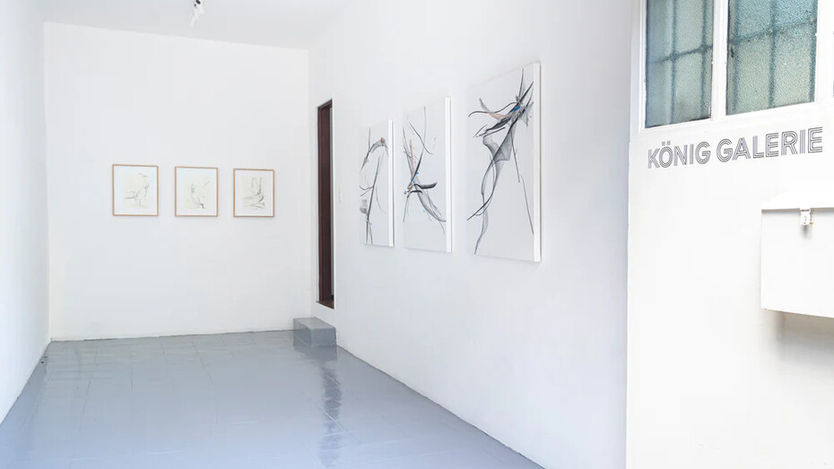 Xiyao Wang, Lightly floats and drifts the boat, exhibition view. Courtesy of König Gallery