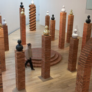 Mônica Ventura, Rosa Luna, vista de exhibición. Cortesía de la Fundación Cervieri Monsuárez