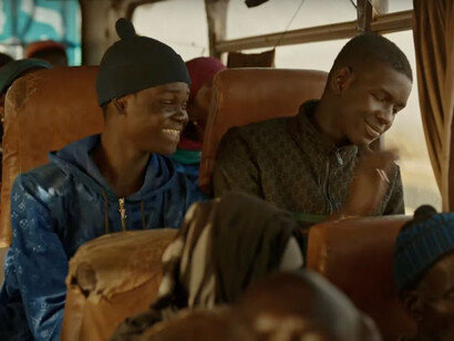 Frame del film Io Capitano di Matteo Garrone, nella cinquina finale degli Oscar 2024 come miglior film internazionale