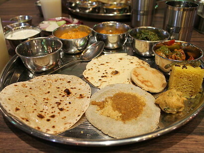 Special thali of Rajasthan, India