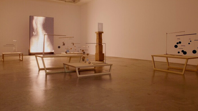 Xavier Veilhan, Exhibition view. Courtesy of Perrotin