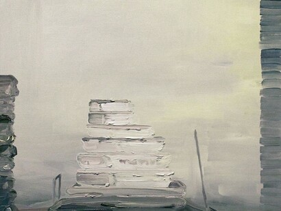 Rudy Cremonini. The storage, 2014. Oil on canvas, 20 x 16 inch