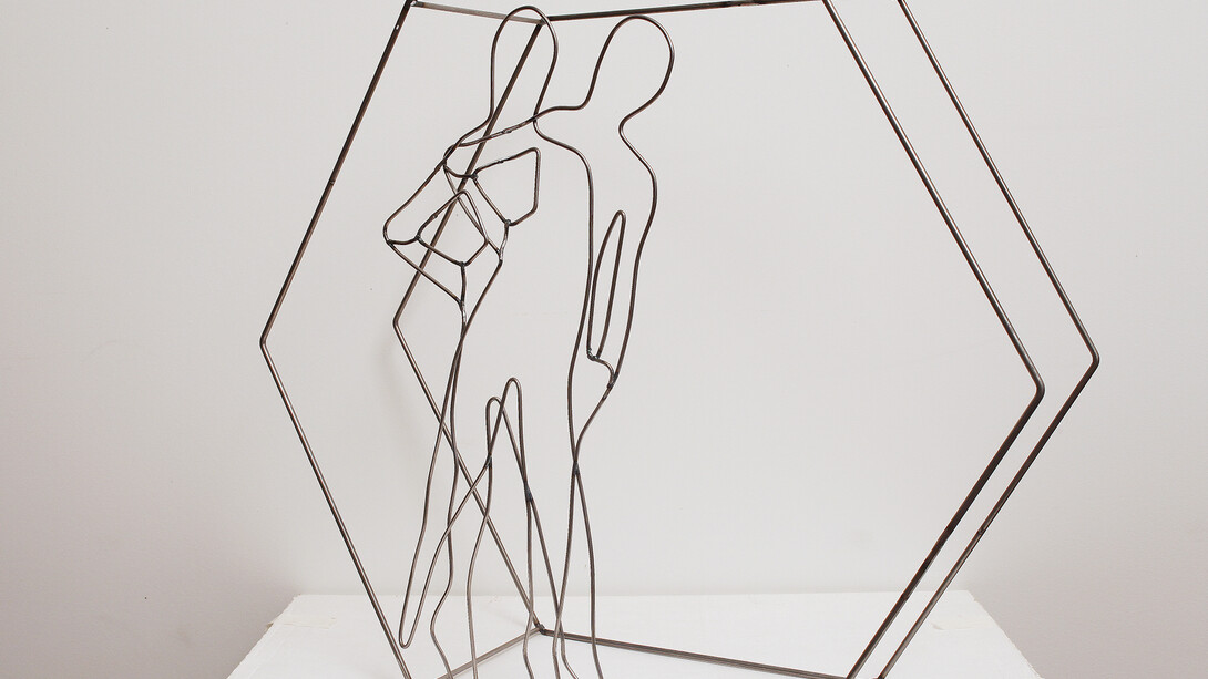 Laura Zeni, Corpi, 2015, iron, 43 x 50 x 15 cm © Bruno Bani