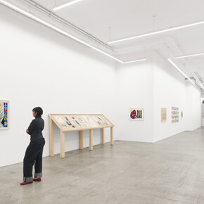 Faith Wilding, Inside, outside, alive in the shell, exhibition view. Courtesy of Anat Ebgi