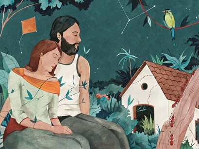 Ilustración de Luisa Rivera para la edición especial por los 50 años de ‘Cien años de soledad’ (2017, Penguin Random House)