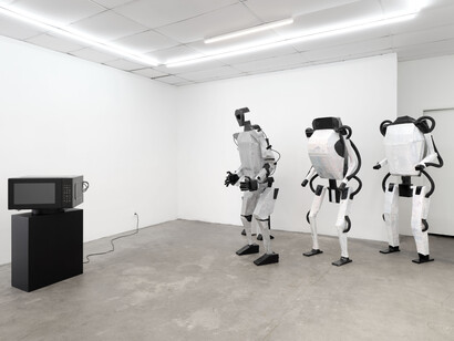 Dan Mitchell and Richard Sides, The woods, exhibition view. Courtesy of Bel Ami Gallery