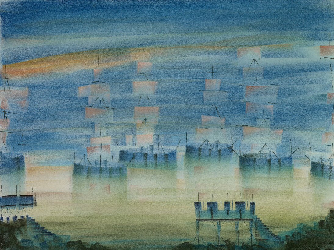 Kevin Paulsen, Outskirts 13, 2014, charcoal and chalk on paper, 18 x 24 inches