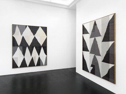 Brent Wadden, About Time, 2013,  Installation view: Peres Projects, Berlin, Courtesy of Almine Rech Gallery; Peres Projects, Berlin and Mitchell-Innes & Nash, NY.