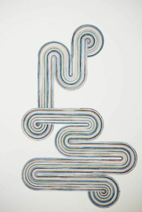 Serena Mitnik-Miller, Untitled (8), 2013, Watercolor on paper, 60 x 40 inches