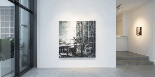 Philippe Cognée, Exhibition view. Courtesy of Galerie Daniel Templon 