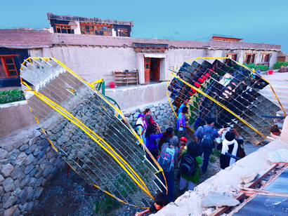An innovative combination of passive & active solar energy heats SECMOL school, Ladakh - real alternatives