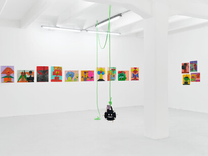 Anthony Coleman and Guadalupe Salgado, Near to singularity, unclear which side…exhibition view. Courtesy of The Flat - Massimo Carasi