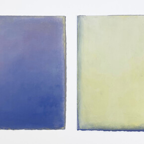 Daisy Craddock, Viola, 2023. Oil pastel on Arches paper, 12h x 24w in. Courtesy of the artist and  Garvey | Simon