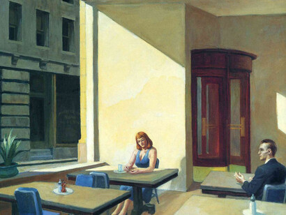 Edward Hopper - Sunlights in cafeteria