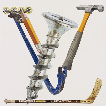 Alfred Steiner, Vulva, 2014, Watercolor on paper, 30 x 22 inches