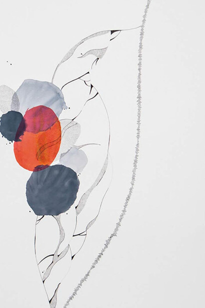 Alison Bignon, Coeur Couso I (detail). Courtesy of De Re Gallery