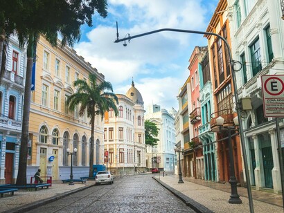 Centro histórico de Recife, no Brasil. Pernambuco é meu país, aqui tem festa, força, frevo, cuscuz e muita emoção, aqui tem família, aqui tem amor, aqui é para ancorar e na próxima que voltar é para ficar