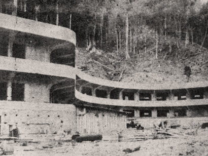 Edificio de Rancho Grande a medio construir