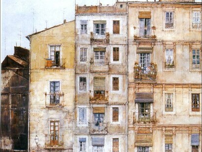 Dibujo del famoso barrio valenciano