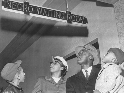 Colored Waiting Room at the Station