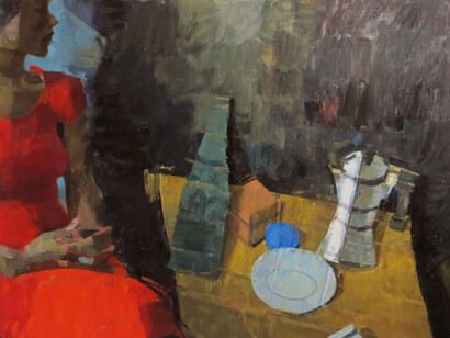 James Bland, Woman at a Table