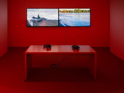 Som Supaparinya, The rivers they don’t see (extended), exhibition view. Courtesy of Kestner Gesellschaft