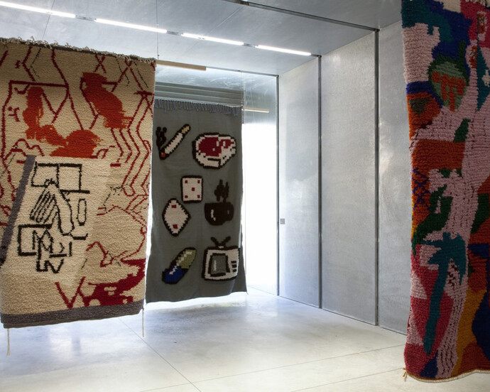 Rug Trip I: Morocco, Exhibition view. Courtesy of Plusdesign
