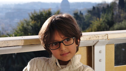 My beautiful brother Gabriel in front of St. Peter's Basilica, Rome, Italy