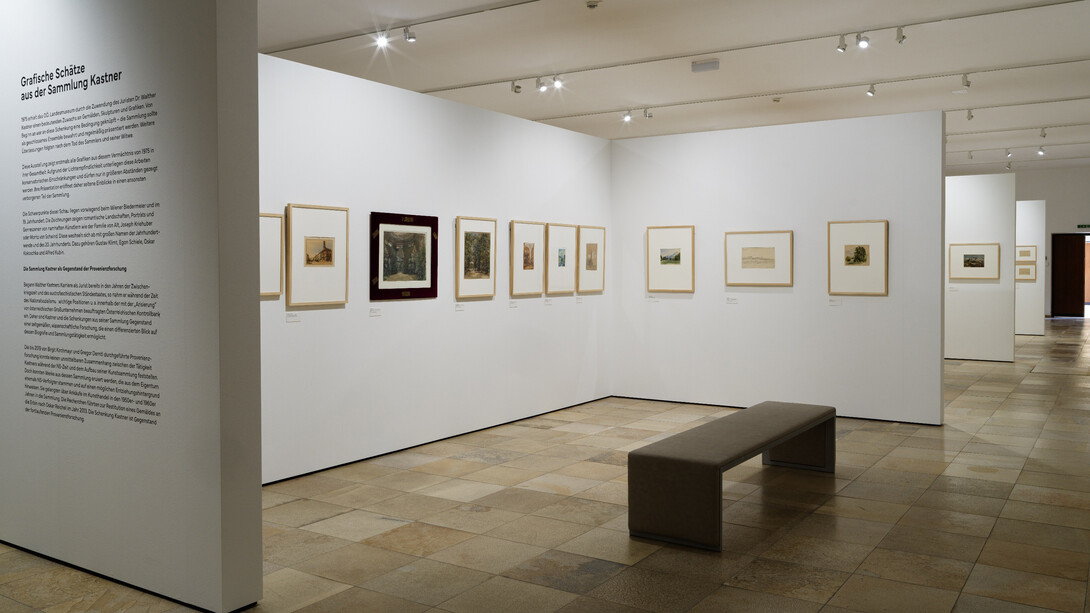 Grafische Schätze, aus der Sammlung Kastner, ausstellungsansicht. Mit freundlicher genehmigung des Schlossmuseums Linz