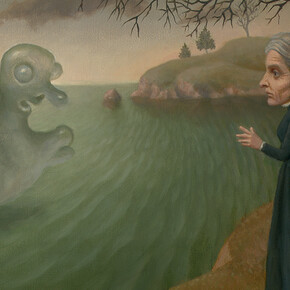 Marion Peck, The Water Spirit, Oil on canvas, 30x36 cm. Courtesy of Dorothy Circus Gallery