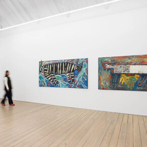 Thornton Dial, From bessemer to the cosmos, exhibition view. Courtesy of Edel Assanti