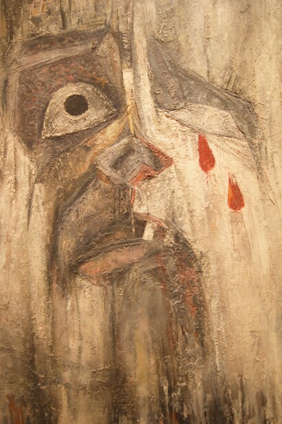 Victorio Rodríguez Gómez. Grito 2. 1963. Óleo sobre chapa. 132 x 138 cm