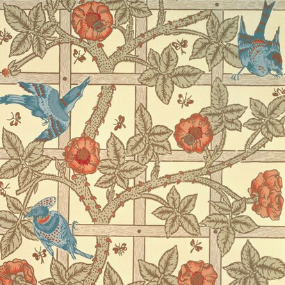 William Morris, Trellis-white, 1864, Morris, Marshall, Faulkner & Co., Photo: Brain Trust Inc