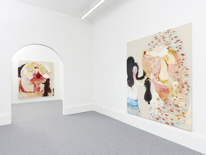 Édouard Nardon, The long invisible hand slowly unlocks the tinted window, exhibition view. Courtesy of The Address