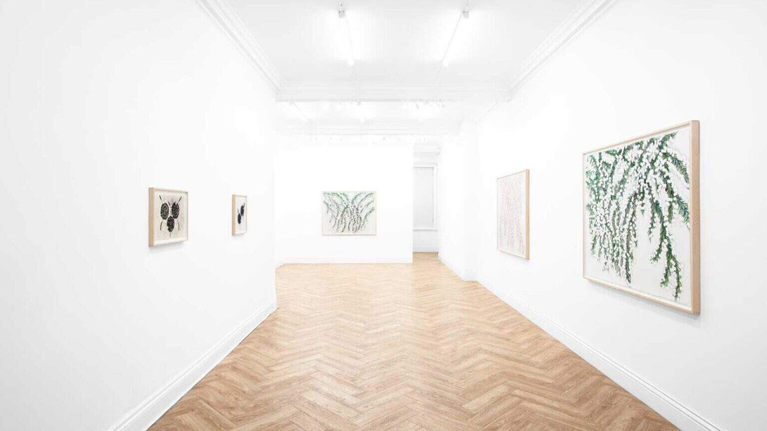 Donald Sultan, Drawings, exhibition view. Courtesy of Huxley-Parlour Gallery