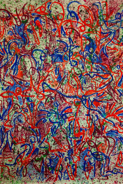 Michael Hutchison, All Too Human VI, 2015, Acrylic on canvas, 181 x 232 cm