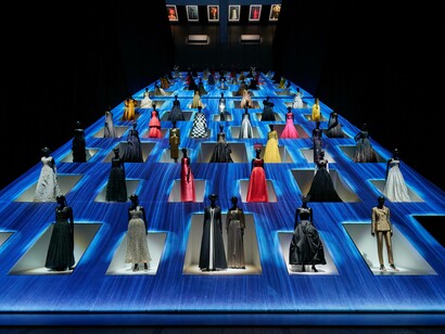 Installation view of “Christian Dior: Designer of Dreams” at Museum of Contemporary Art Tokyo, 2022