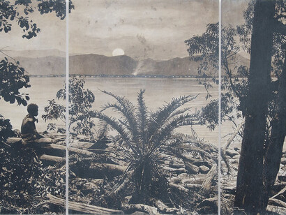 Marru, the unseen visible, artwork in exhibition. Courtesy of Queensland Art Gallery