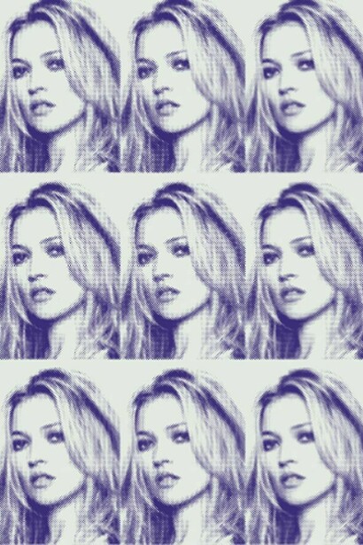 Russell Marshall, Kate Moss blue and pearl tiled