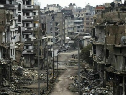 Homs´s streets, devastated