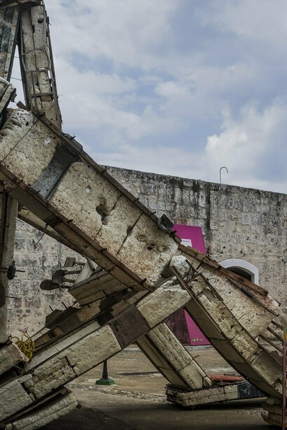 Escultura expuesta en el marco de la XII Bienal de La Habana, Cuba, 2015