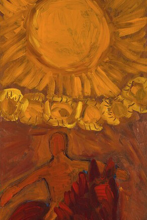 Onorio Bravi, Il sole (dettaglio), 2014. Cortesia di Pallavicini22 Art Gallery