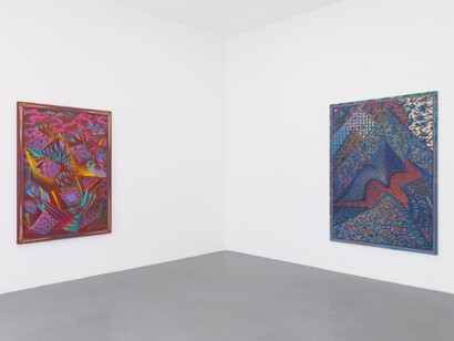 Zach Harris, Exhibition view. Courtesy of Perrotin Paris